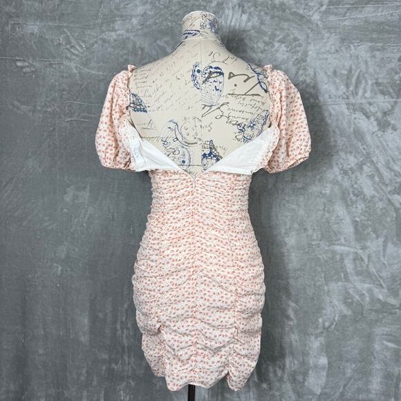 ASTR The Label Ruched Mini Dress XS Floral - Picture 5 of 14